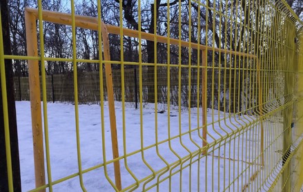 Cетка 3d пруток 4,8 мм, яч.55х200 мм, 2530х2030мм, RAL 1018 желтый Def