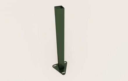 Столб 60x40x1,5x2000 мм, RAL 6005, зеленый мох