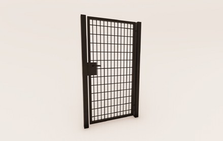 Калитка Premium 1х1,7м RAL 9005 черный янтарь