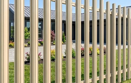 Евроштакетник Premium, Полукруглый 131 мм, полиэстер двухсторонний, фигурный рез, RAL 1015