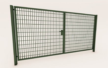 Ворота Medium New Lock 2,03х4,0 RAL 6005 зеленый мох