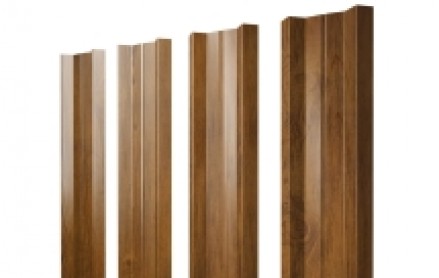 Штакетник М-образный 100 мм, print elite, прямой рез, Golden Wood