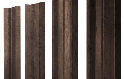 Штакетник М-образный 100 мм, print elite, прямой рез, Antique Wood