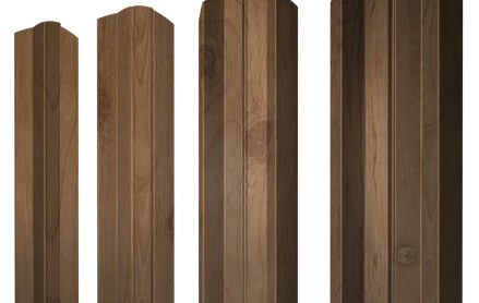 Штакетник М-образный 100 мм, print premium, фигурный рез, Pine Wood Fresh