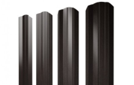 Штакетник М-образный 100 мм, print elite, фигурный рез, Coffee Wood К