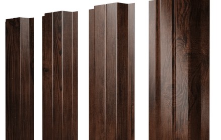 Штакетник П-образный 100 мм, print premium, прямой рез, Cherry Wood Fresh