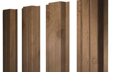 Штакетник П-образный 100 мм, print premium, прямой рез, Pine Wood Fresh