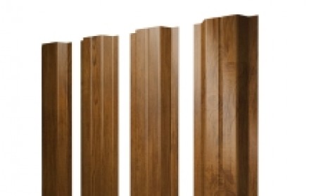 Штакетник П-образный 100 мм, print elite, прямой рез, Golden Wood