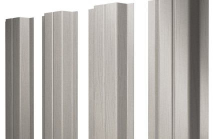 Штакетник П-образный 100 мм, print elite, прямой рез, Milky Wood