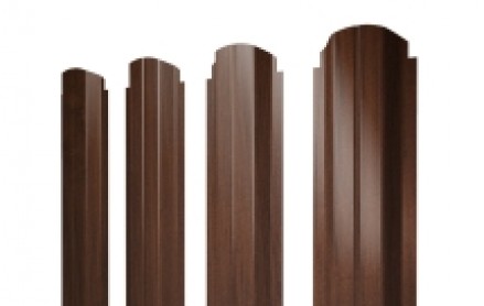 Штакетник П-образный 100 мм, print elite, фигурный рез, Choco Wood