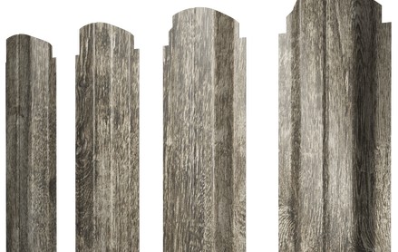 Штакетник П-образный 100 мм, print elite, фигурный рез, Nordic Wood