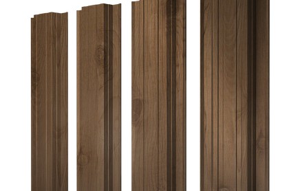 Штакетник Прямоугольный 118 мм, print premium, прямой рез, Pine Wood Fresh
