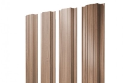 Штакетник Прямоугольный 118 мм, print elite, прямой рез, Honey Wood