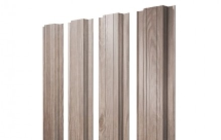 Штакетник Прямоугольный 118 мм, print elite, прямой рез, White Wood