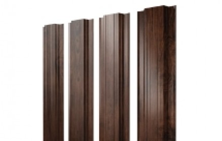 Штакетник Прямоугольный 118 мм, print elite, прямой рез, Cherry Wood