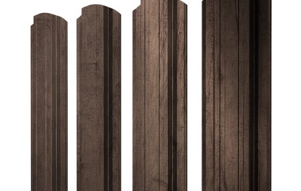 Штакетник Прямоугольный 118 мм, print premium, фигурный рез, Antique Wood