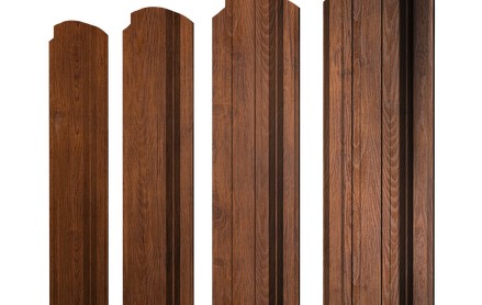 Штакетник Прямоугольный 118 мм, print premium, фигурный рез, Golden Wood Fresh