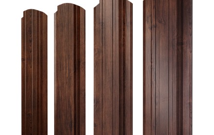 Штакетник Прямоугольный 118 мм, print premium, фигурный рез, Cherry Wood Fresh