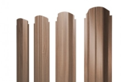 Штакетник Прямоугольный 118 мм, print elite, фигурный рез, Honey Wood