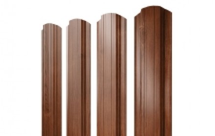 Штакетник Прямоугольный 118 мм, print elite, фигурный рез, Choco Wood