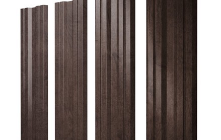 Штакетник Twin 100 мм, print premium, прямой рез, Antique Wood
