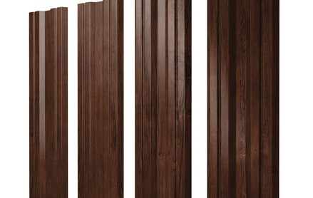 Штакетник Twin 100 мм, print premium, прямой рез, Cherry Wood Fresh