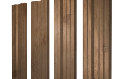 Штакетник Twin 100 мм, print premium, прямой рез, Pine Wood Fresh