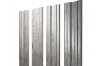 Штакетник Twin 100 мм, print elite, прямой рез, Snow Wood
