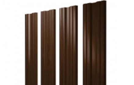 Штакетник Twin 100 мм, print elite, прямой рез, Choco Wood