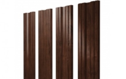 Штакетник Twin 100 мм, print elite, прямой рез, Cherry Wood