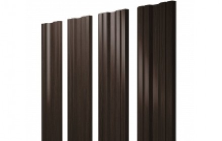 Штакетник Twin 100 мм, print elite, прямой рез, Coffee Wood