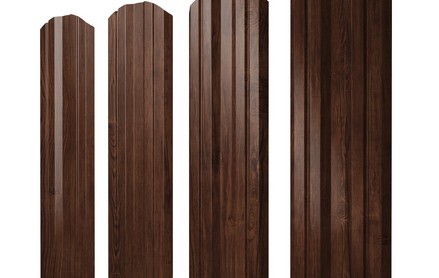 Штакетник Twin 100 мм, print premium, фигурный рез, Cherry Wood Fresh