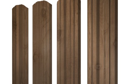Штакетник Twin 100 мм, print premium, фигурный рез, Pine Wood Fresh