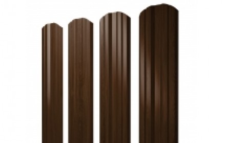Штакетник Twin 100 мм, print elite, фигурный рез, Choco Wood