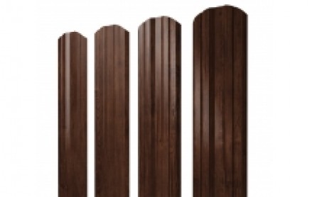 Штакетник Twin 100 мм, print elite, фигурный рез, Cherry Wood