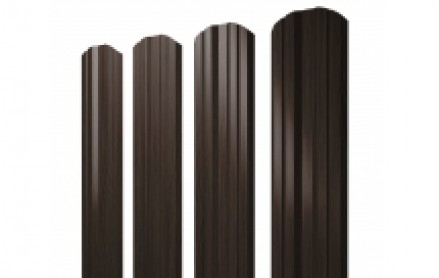 Штакетник Twin 100 мм, print elite, фигурный рез, Coffee Wood К