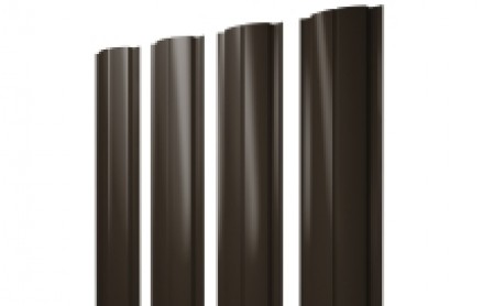 Штакетник Slim, Полукруглый 100 мм, print premium, прямой рез, Antique Wood