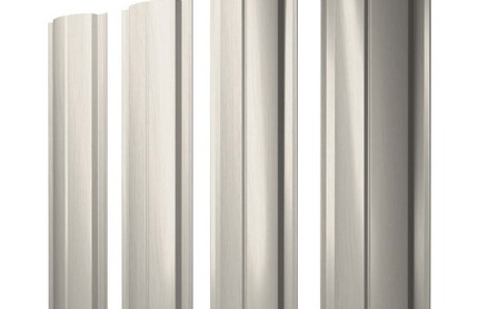 Штакетник Slim, Полукруглый 100 мм, print elite, прямой рез, Milky Wood