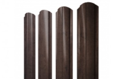Штакетник Slim, Полукруглый 100 мм, print elite, фигурный рез, Antique Wood