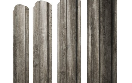 Штакетник Slim, Полукруглый 100 мм, print elite, фигурный рез, Nordic Wood
