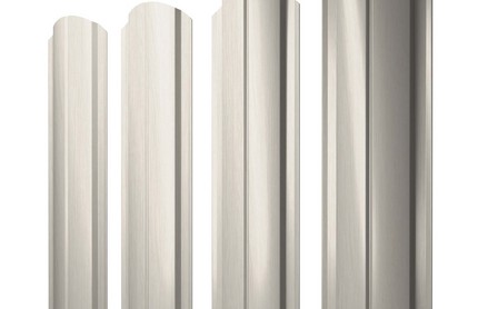 Штакетник Slim, Полукруглый 100 мм, print elite, фигурный рез, Milky Wood