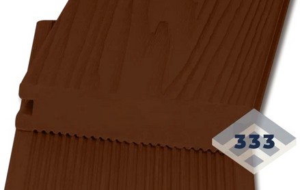 Террасная доска Рос FORTE MAX полнотелая с пазом 4000х160х22 мм., 3D Тиснение, Терракот