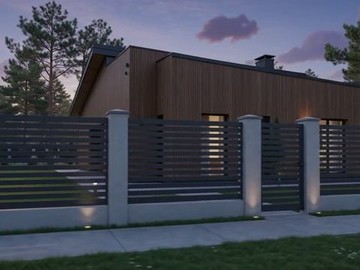 Забор Rancho, RAL 7024 Серый графит