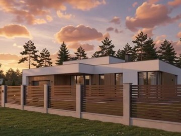 Забор Rancho, RAL 8017 Шоколадно-коричневый