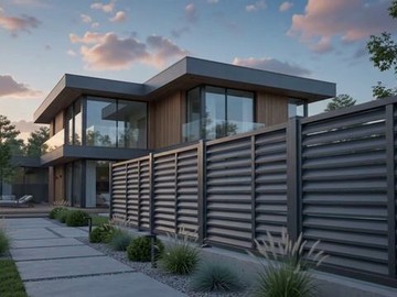 Забор-жалюзи Гамма, RAL 7024 Серый графит